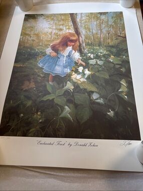 1993 PEMBERTON & OAKES “Enchanted Forest” DONALD ZOLAN LITHOGRAPH Auto 604/880